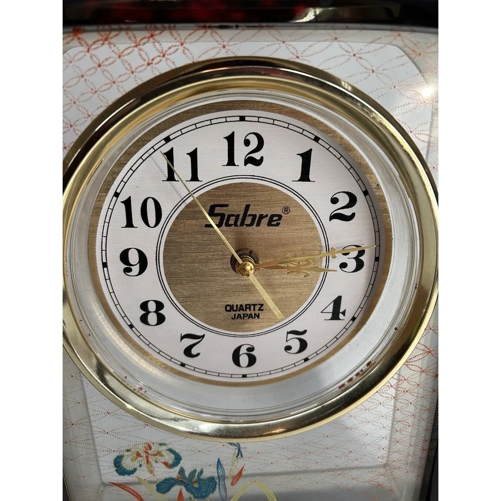Vintage Sabre Decorative Mantle Clock Made In Japan Quartz Clock
